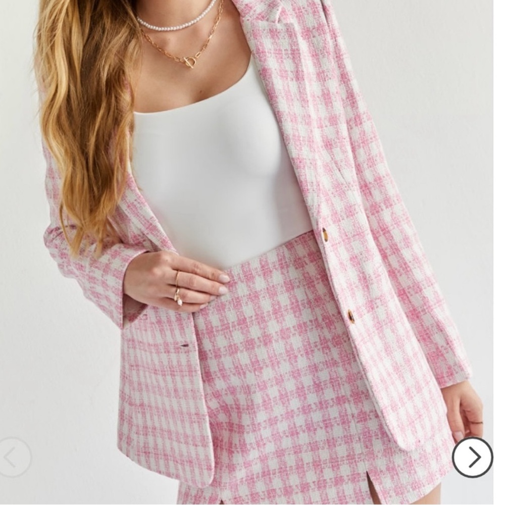 Pink Plaid Jacket - Miami for Francesca’s